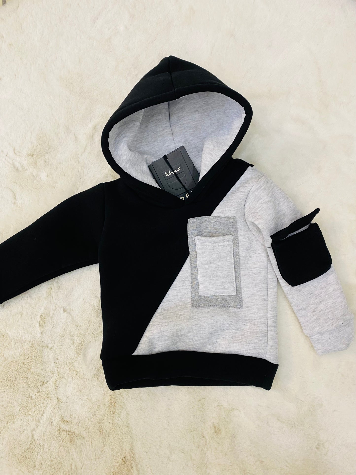Maxi Felpone bicolore - SMILE BABY BOTIQUE