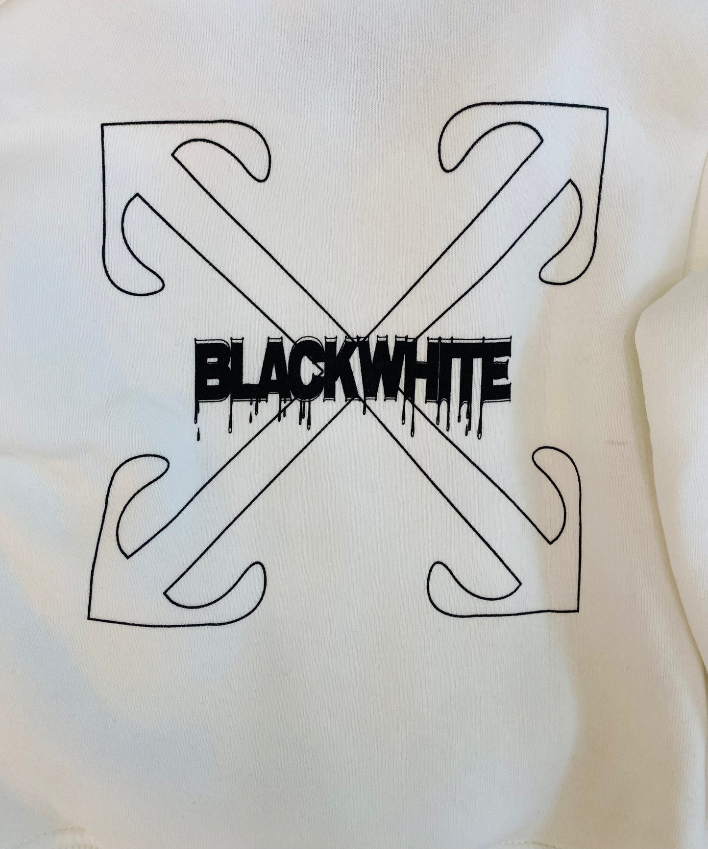 Maxi Felpone blackwhite - SMILE BABY BOTIQUE