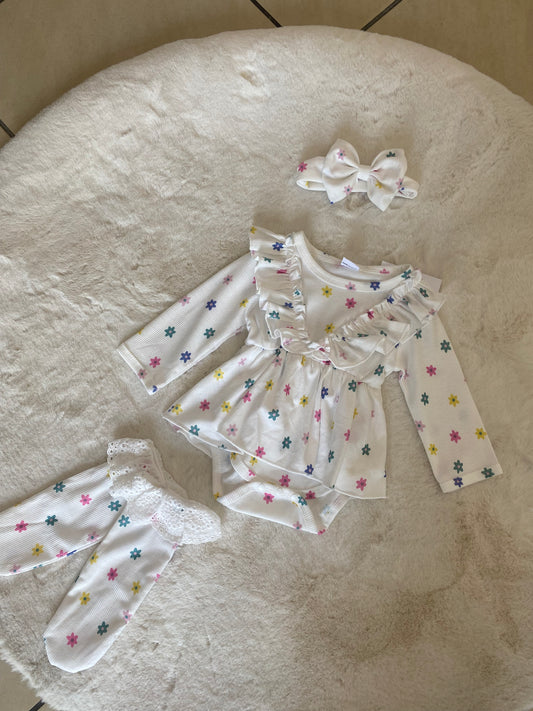 Pagliaccetto floreale - SMILE BABY BOTIQUE