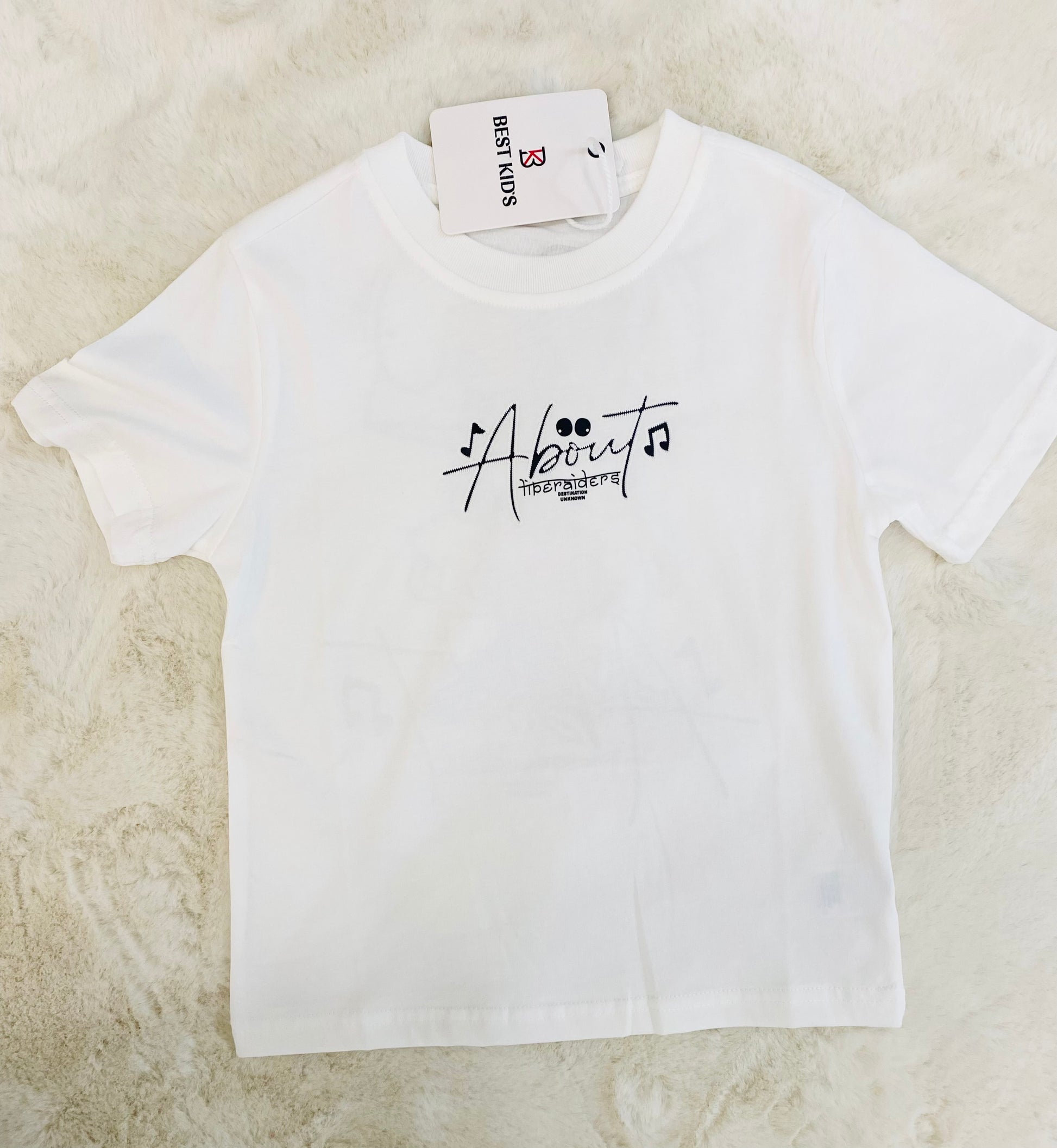 T-shirt Bambino 4-12 Anni con Stampa Lucertola sul Retro - Bianca o Verde Menta - SMILE BABY BOTIQUE